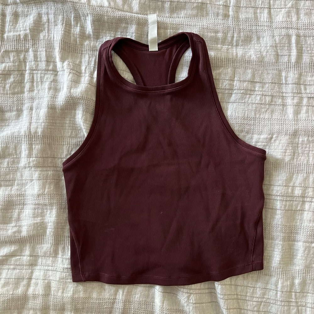 Athleta Cropped Ribbed Tank